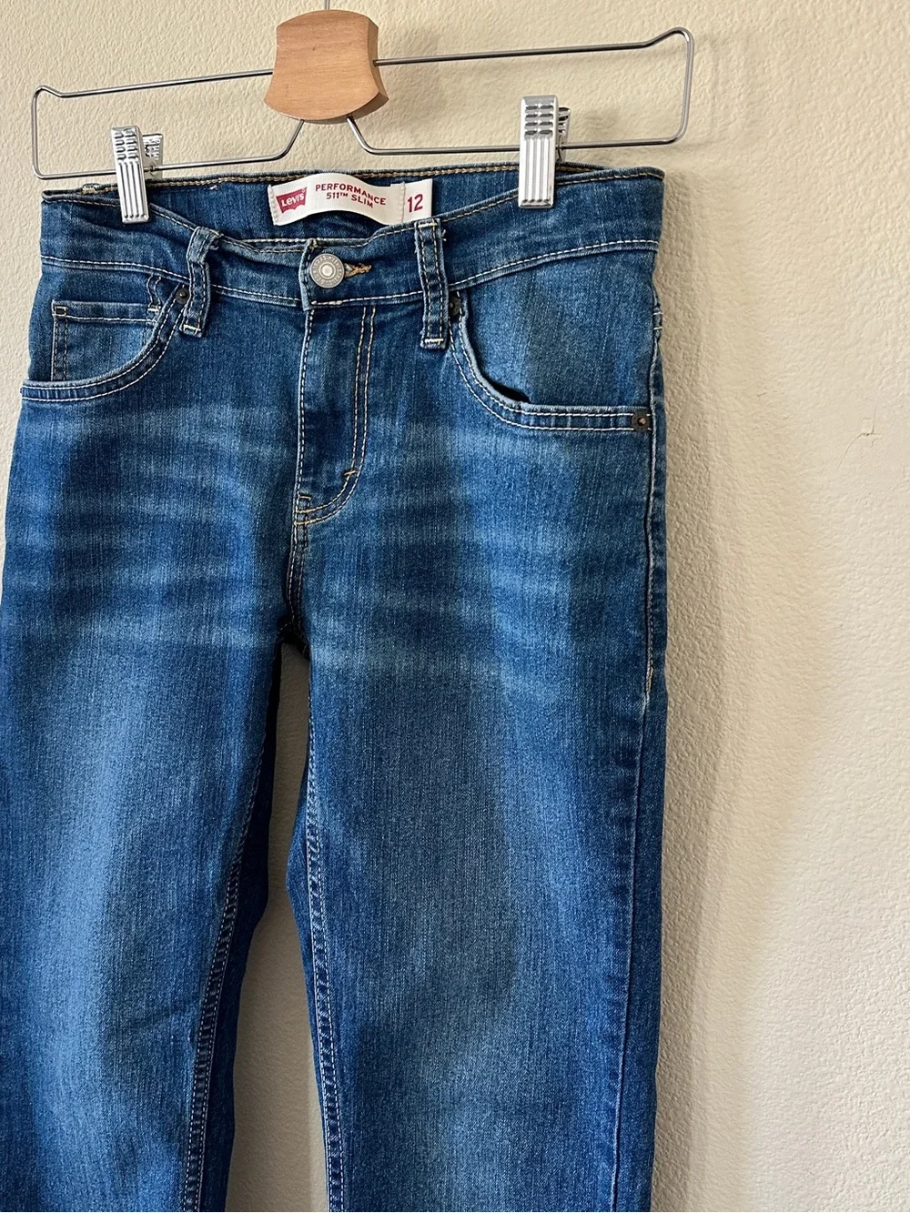 Levi’s Blue Performance 511 Slim Boys Jeans Size 12